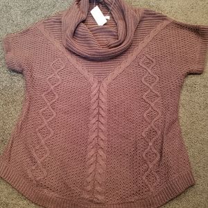 💗Beautiful/Bountiful Cowlneck Sweater-Mauve-Pinky